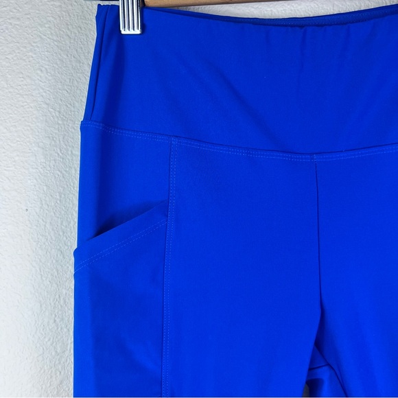 Women’s Marika Cobalt Blue Athletic Yoga Leggings with sporty pockets size small - Picture 3 of 5
